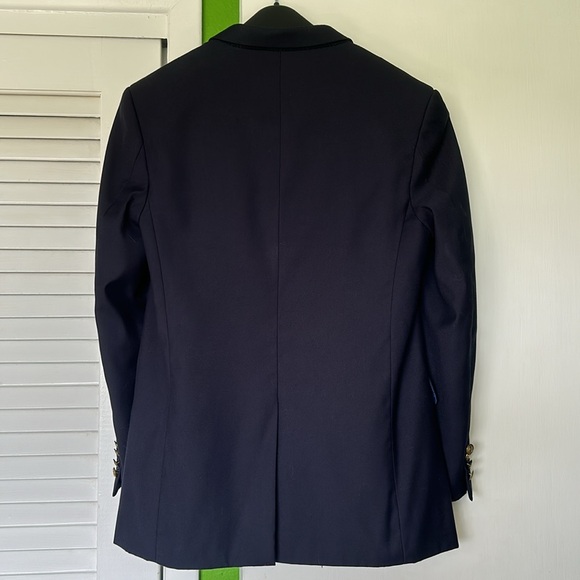 Boys navy blue dress blazer with gold buttons size 20 - Picture 4 of 6